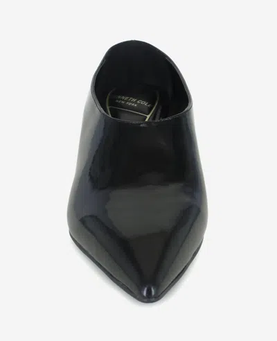 Kenneth Cole Linxie Patent High Vamp Pump In Black