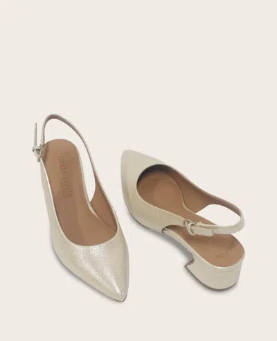 Gentle Souls Georgia Slingback Pointed Toe Pump In Neutral