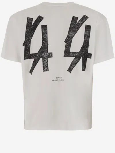 44 Label Group Cotton T-shirt With Print In White