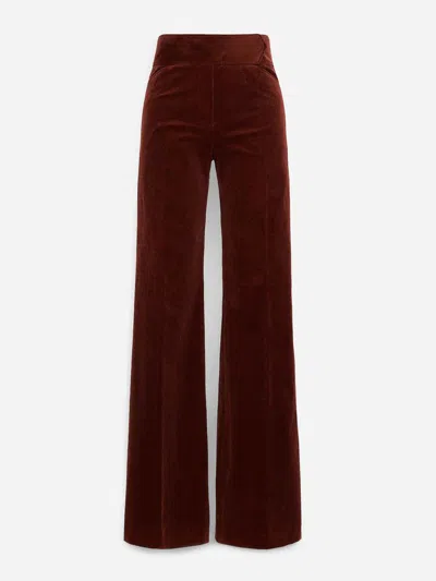 Dorothee Schumacher Twisted Structure Corduroy Flared Pants In Brown