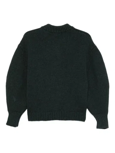 Soeur Womens Vert Foret Leonard Knitted Wool Cardigan In Green