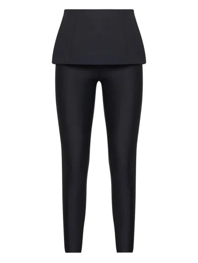 Diesel Women Blue Jersey P-hour-bond Trousers In Blue
