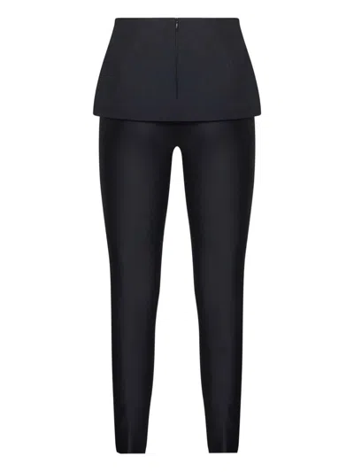 Diesel Women Blue Jersey P-hour-bond Trousers In Blue