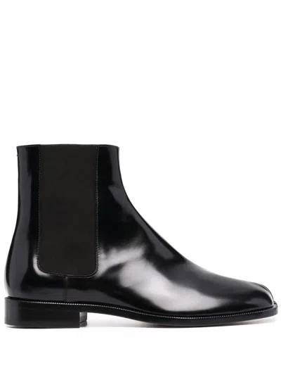 Maison Margiela Tabi Chelsea Boots Shoes In Black
