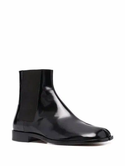 Maison Margiela Tabi Chelsea Boots Shoes In Black