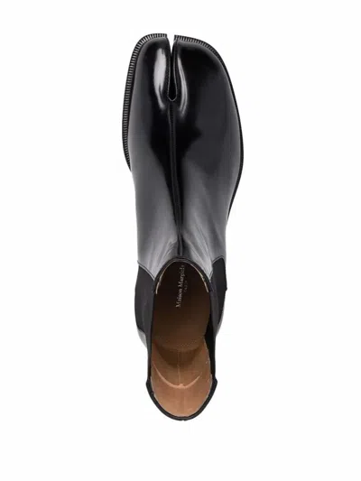 Maison Margiela Tabi Chelsea Boots Shoes In Black
