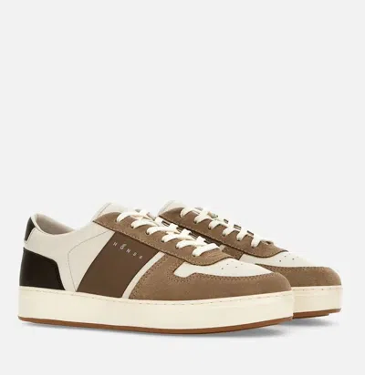 Hogan H-tv Suede And Nappa Leather Sneakers In Blue