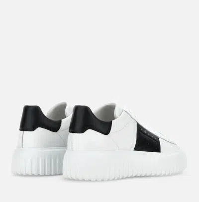 Hogan Round-toe Lace-up Sneakers In Animal Print