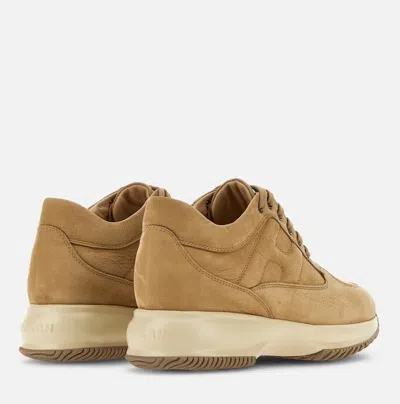 Hogan Interactive Lace-up Leather Sneakers In White