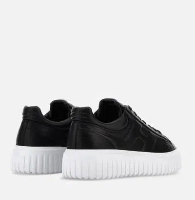 Hogan Chunky Sole Black Sneakers In Black