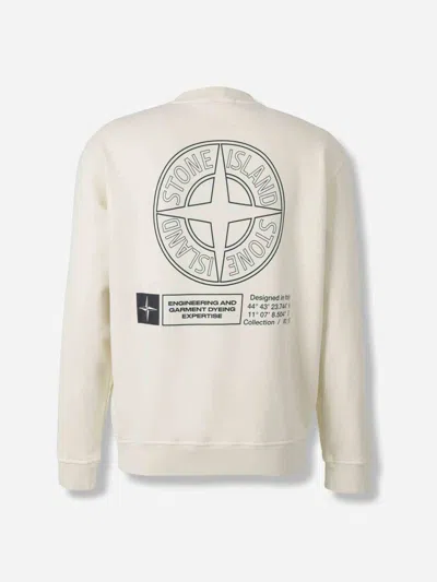 Stone Island Crew Neck Sweatshirt In Neutral