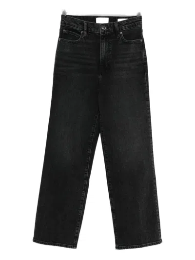 Frame High-waisted Jeans In Black