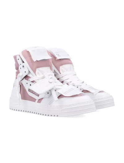Off-white Court 3.0 High-top Leather Sneakers In Multi