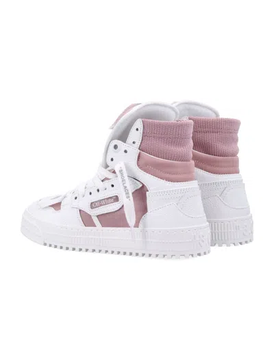 Off-white Court 3.0 High-top Leather Sneakers In Multi