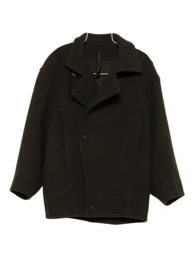Petar Petrov Asymmetric Single-breasted Coat In Black