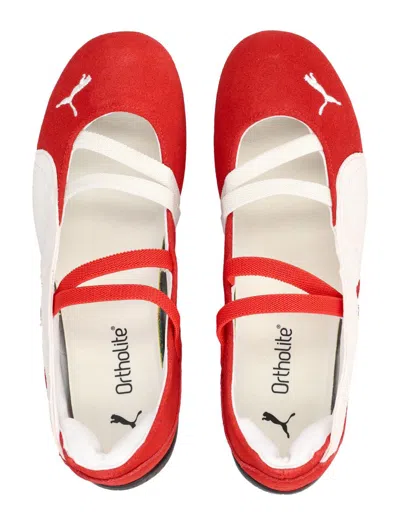 Puma Speedcat Suede Ballet Women S Shoes In Red