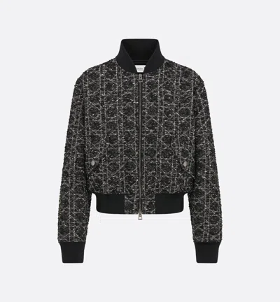 Dior Macrocannage Bomber Jacket In Black