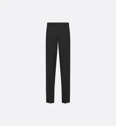 Dior Trousers Straight Leg Belt Loops In Black