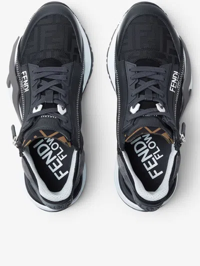 Fendi Men Flusso Di Scarpe Da Ginnastica In Black