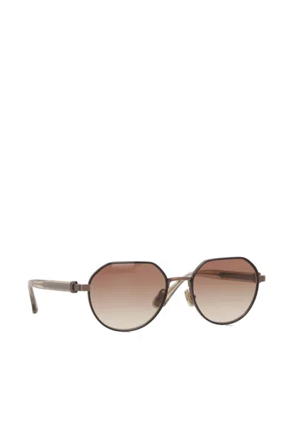 Brunello Cucinelli Sunglasses In Gold