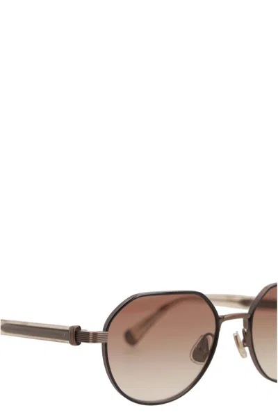 Brunello Cucinelli Sunglasses In Gold