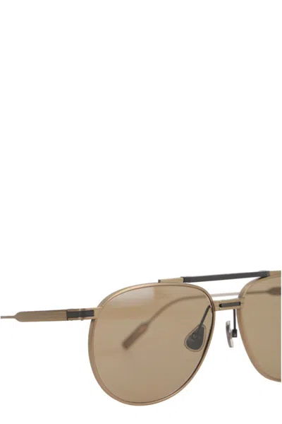 Brunello Cucinelli Sunglasses In Brown