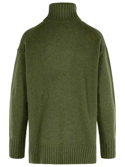 Polo Ralph Lauren Green Wool Turtleneck Sweater In Green