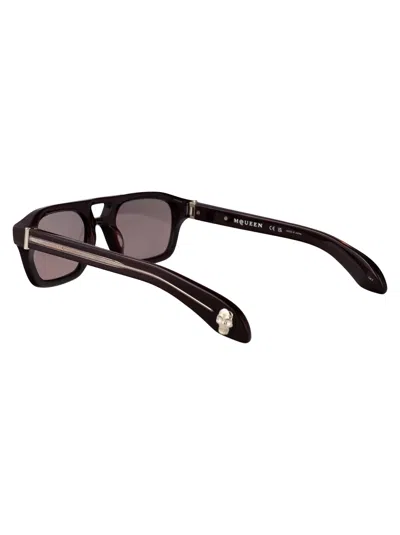 Alexander Mcqueen Alexander Mc Queen Aviator Sunglasses Am0505 S 004 In Black