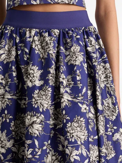 Alice And Olivia Alice + Olivia Nilda Cotton Maxi Skirt In Blue