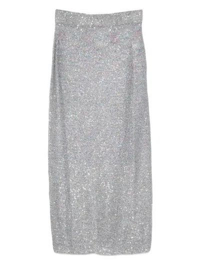 Alysi Skirts Light And Natural In Silver