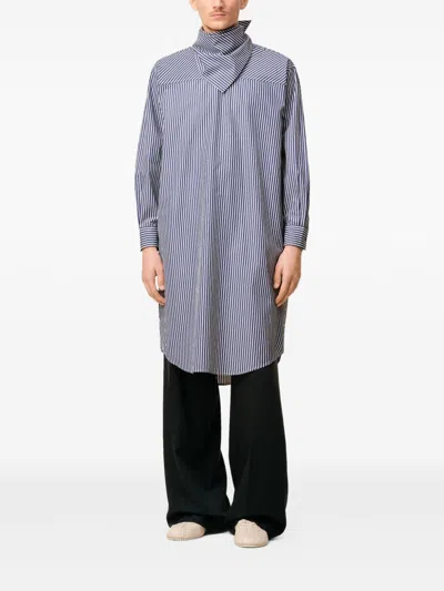 Ami Alexandre Mattiussi Ami Paris Women Bandana Cotton Dress In Blue