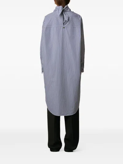 Ami Alexandre Mattiussi Ami Paris Women Bandana Cotton Dress In Blue