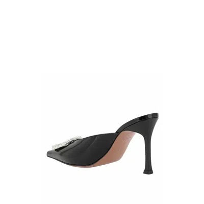 Amina Muaddi Amina Mu I Camelia Patent 90 Mules In Black