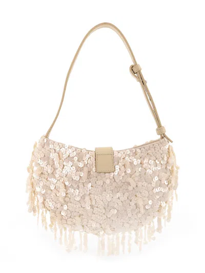 Staud Alana Bag Shoulder Bag With All-over Sequins