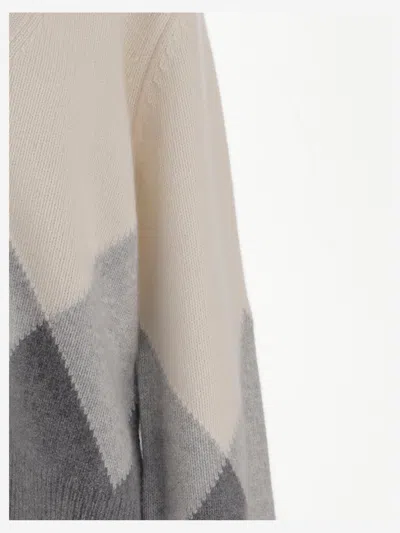 Arch4 Cashmere Cardigan With Shades In Neutral