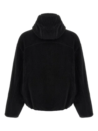 Kenzo Logo-patch Zip-up Jacket In Black