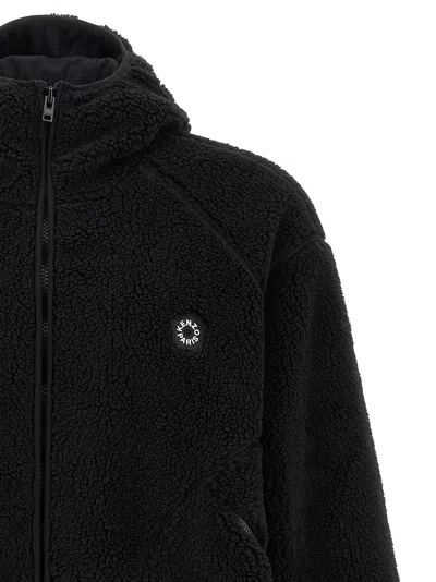 Kenzo Logo-patch Zip-up Jacket In Black