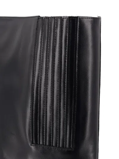 Coperni Knee-high Black Boots With Sculptural Heel