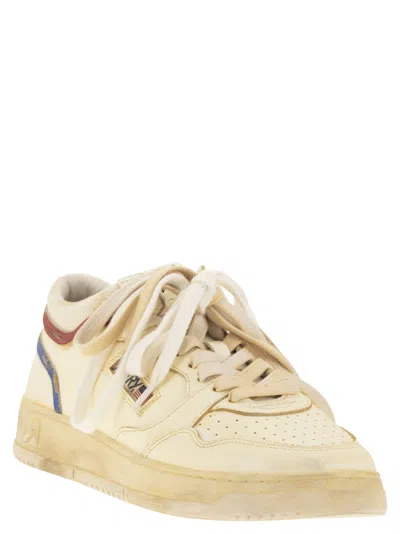 Autry Med Way Leather Sneakers In Multi