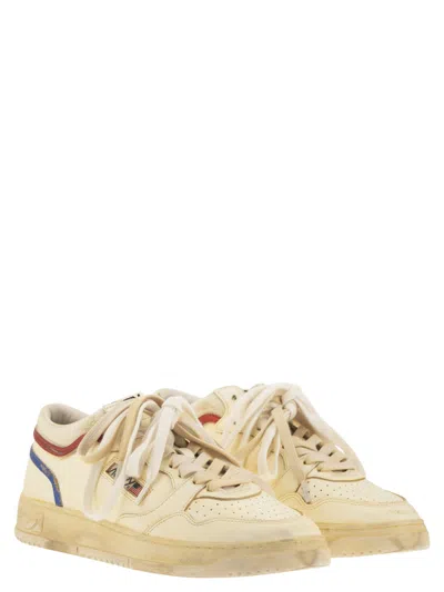 Autry Med Way Leather Sneakers In Multi