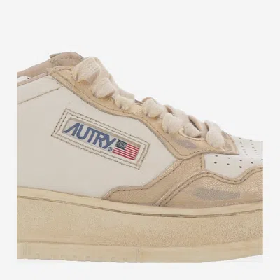 Autry Super Vintage Low-top Leather Sneakers In Multi