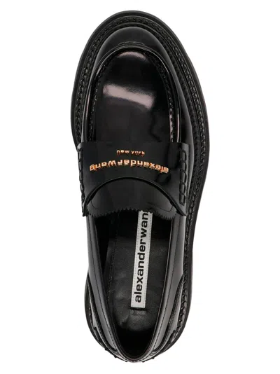 Alexander Wang Carter Patent-leather Platform Loafers