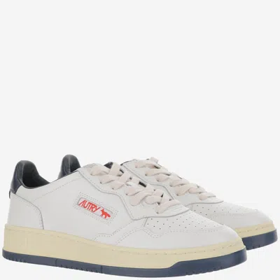 Autry X Maison Kitsune Medalist Low Top Sneakers In White