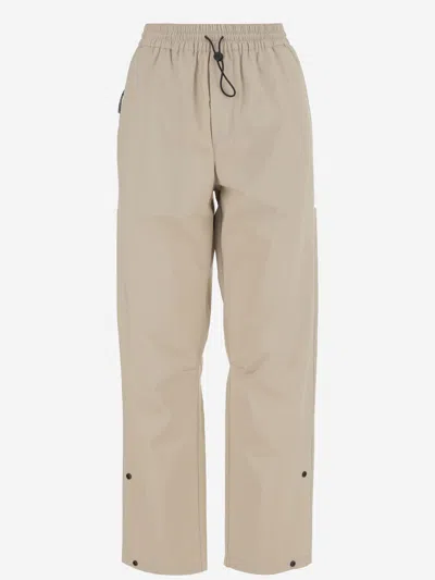 Autry Nylon Jogging Pants With Drawstring In Neutral