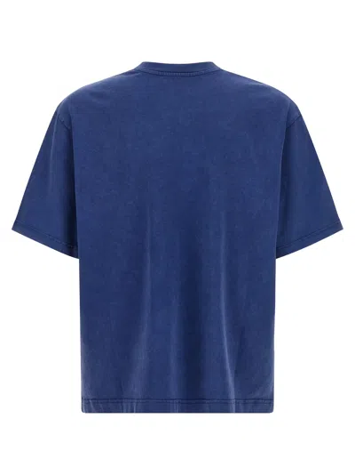 Casablanca Oversized T-shirt With Chrome Text Print In Blue