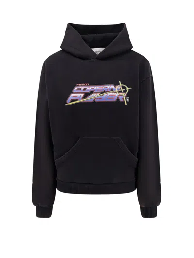Coperni Graphic Print Hooded Cotton Sweatshirt