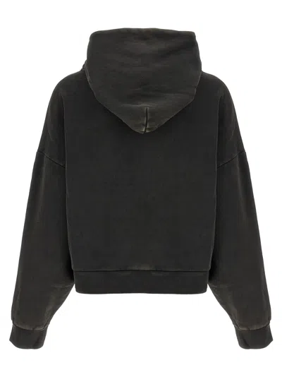 Entire Studios Cotton Sweatshirt Drop Shoulders Hooded Kangaroo Pocket In Gray