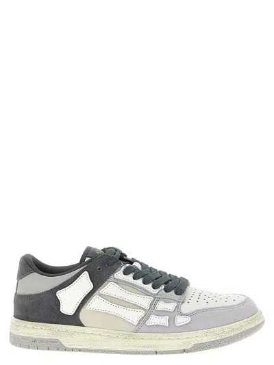 Amiri Distressed Low Top Sneakers With Skeleton Detail