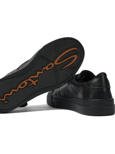 Santoni Double Strap Low-top Sneakers