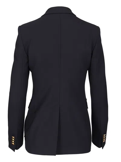 Tagliatore Double-breasted Jacket Jackets Brown In Blue